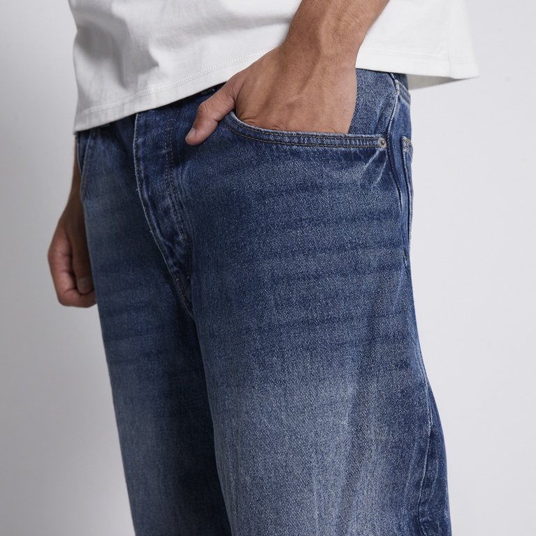Baggy wide jeans "Giant" Mid wash